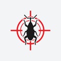 Weevil icon red target