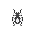Weevil pests vector icon