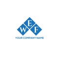 WEF letter logo design on BLACK background. WEF creative initials letter logo concept. WEF letter design.WEF letter logo design on
