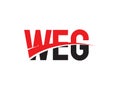 WEG Letter Initial Logo Design Vector Illustration Royalty Free Stock Photo