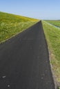 Weg op Schiermonnikoog, Road at Schiermonnikoog Royalty Free Stock Photo