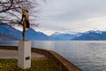 Weggis Village on Lake Lucerne, Swiss Alps, Switzerland Royalty Free Stock Photo