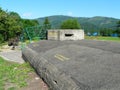 WEGIERSKA GORKA POLAND-Old military bunker Wedrowiec of world war II