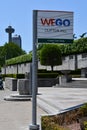 WEGO Bus at Clifton Hill in Niagara Falls, Ontario, in Canada Royalty Free Stock Photo