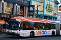 WEGO Bus at Clifton Hill in Niagara Falls, Ontario, in Canada Royalty Free Stock Photo