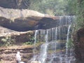 Amazing Wei Sawdong Waterfalls Is a Three Tiered Step Fall In Sohra,Meghalaya, India Royalty Free Stock Photo