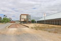 Weighbridge at a grain storage facility Royalty Free Stock Photo