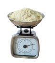 Weighing baking ingredients