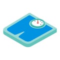 Weighing machine isometric 3d Icon