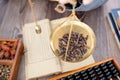 Weighing traditional Chinese medicine xiangfuzi Royalty Free Stock Photo