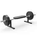 Weight Bench Press with Barbell for Gym and Fitness Royalty Free Stock Photo