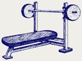 Weight bench for chest flat