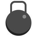 Weight dumbell icon, vector illustration