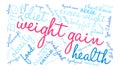 Weight Gain Word Cloud Royalty Free Stock Photo