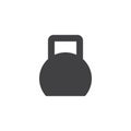 Weight, kettle bell vector icon