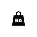 Weight Kilogram Flat Vector Icon