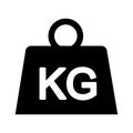 weight kilogram isolated icon