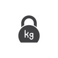Weight Kilogram vector icon