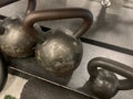 Weight lifting kettlebell with rough handles