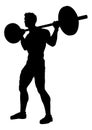 Weight Lifting Man Weightlifting Silhouette Royalty Free Stock Photo