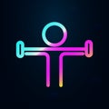 Weight lifting nolan icon. Simple thin line, outline vector of health icons for ui and ux, website or mobile application