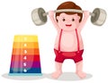 Weight lifting player Royalty Free Stock Photo