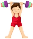 Weight lifting player Royalty Free Stock Photo