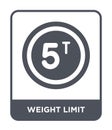 weight limit icon in trendy design style. weight limit icon isolated on white background. weight limit vector icon simple and Royalty Free Stock Photo