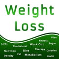 Weight Loss Heading and Keywords - Green