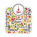 Weight loss and healthy eating concept Royalty Free Stock Photo