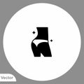 Weight loss vector icon sign symbol Royalty Free Stock Photo