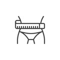 Weight loss line icon