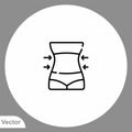 Weight loss vector icon sign symbol Royalty Free Stock Photo