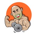 Weight man power strong vector