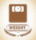 weight measure design Royalty Free Stock Photo