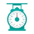 Weight Measure Scale Flat Design Icon