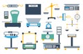 Weight measurement instrumentation tool vector.