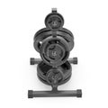 Weight Plate Tree on white. 3D illustration