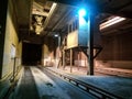 Weight room at cement plant. truck scales Royalty Free Stock Photo