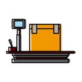 Weight scale delivery box equipment cargo