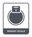 weight scale icon in trendy design style. weight scale icon isolated on white background. weight scale vector icon simple and Royalty Free Stock Photo