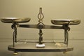 Weight scale in the Louvre museum