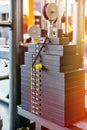 Weight of stack in gym Royalty Free Stock Photo