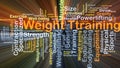 Weight training background concept glowing Royalty Free Stock Photo