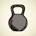 Weight. Vector drawing Royalty Free Stock Photo