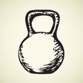 Weight. Vector drawing Royalty Free Stock Photo