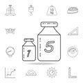 weight for weights icon. Detailed set of measuring instruments icons. Premium graphic design. One of the collection icons for