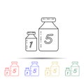 weight for weights multi color style icon. Simple thin line, outline vector of measure icons for ui and ux, website or mobile