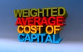 weighted average cost of capital on blue