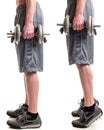 Weighted Calf Raise Royalty Free Stock Photo